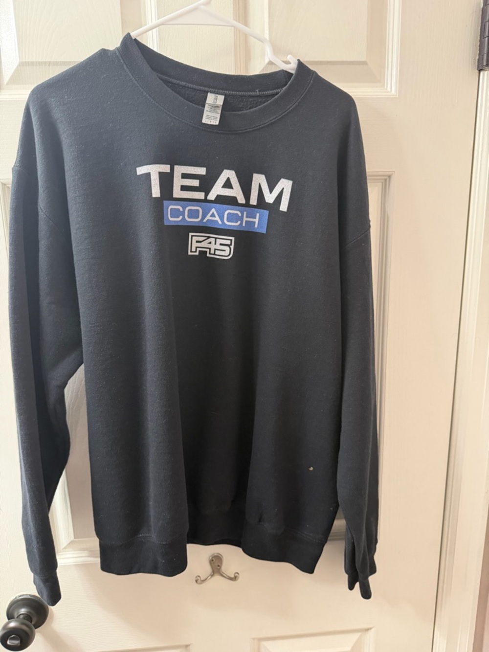Team Coach Black Crewneck Sweatshirt